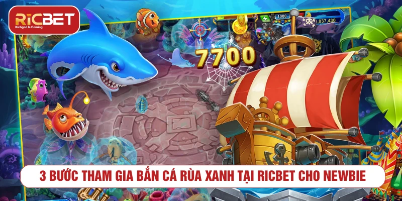 Các bước chơi bắn cá rùa xanh cho người mới